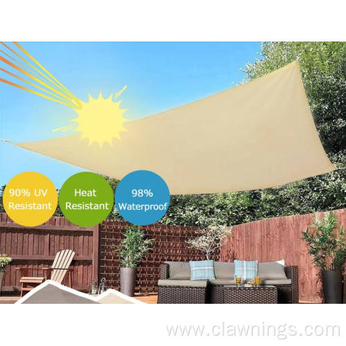 Triangle Sunshade Sail For Garden Patio Pool Awning